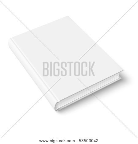 Blank book template.