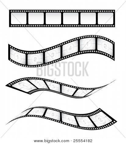 様々 な設計のためのフィルム ストリップをベクトルします。