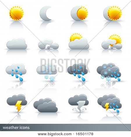 Weather Vector Icon Set - Meteorology