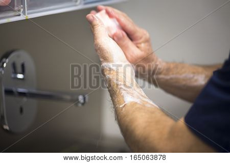 Surgeon Washing Hands