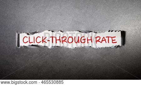 Ctr Click Through Rate Symbol. Wooden Blocks With Words Ctr Click Through Rate.