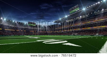 American football stadium befor mach