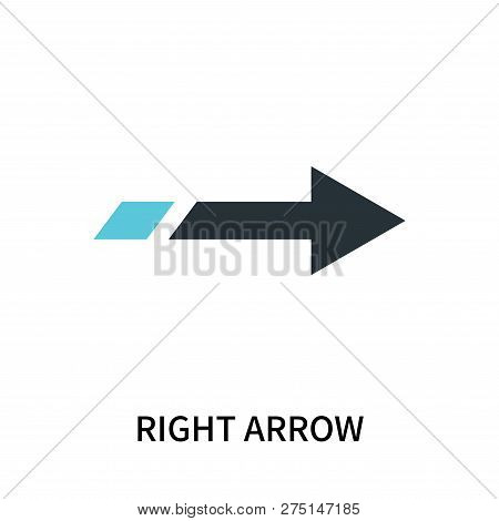 Right Arrow Icon Isolated On White Background. Right Arrow Icon Simple Sign. Right Arrow Icon Trendy