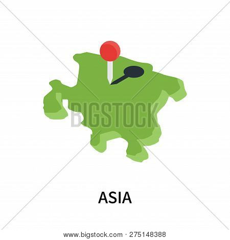 Asia Icon Isolated On White Background. Asia Icon Simple Sign. Asia Icon Trendy And Modern Symbol Fo