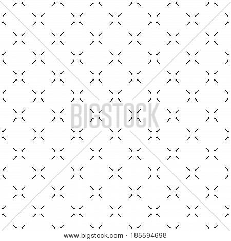 Vector minimalist seamless pattern, simple monochrome geometric texture. Diagonal thin lines, repeat tiles. Abstract minimalistic black & white background. Design for print, decor, cover, digital, web