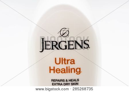 Jergens Hand Lotion Container And Trademark Logo