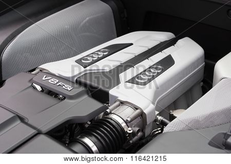 V8 FSI engine of Audi supercar