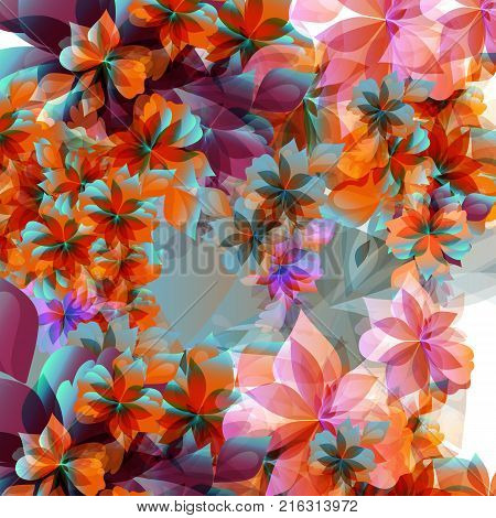 vector beatiful Abstract back ground with foliage