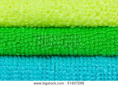 Stacked Colorful Towels