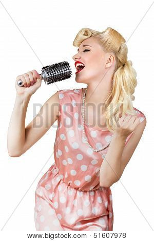 Retro Girl Singer