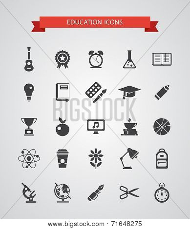 Set of vector flat design icons