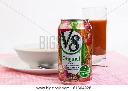 V8 Juice And Hot Chowder