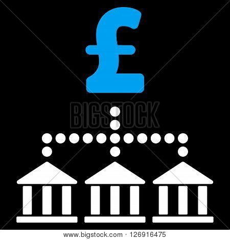 Pound Bank Scheme vector icon. Pound Bank Scheme icon symbol. Pound Bank Scheme icon image. Pound Bank Scheme icon picture. Pound Bank Scheme pictogram. Flat pound bank scheme icon.