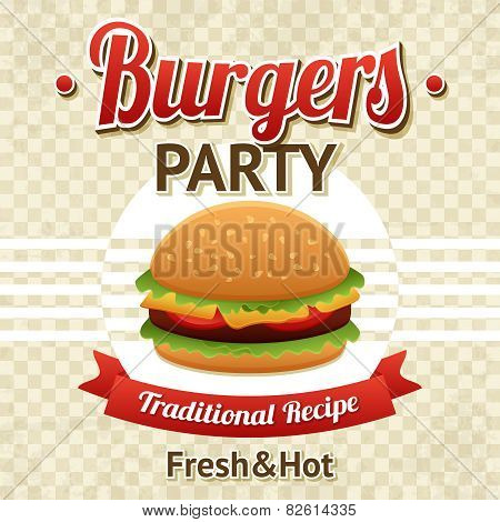 Burger Party Poster