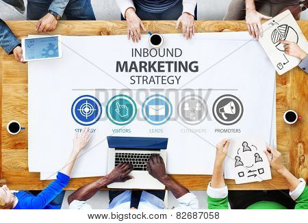 Inbound Marketing Strategy Advertisement Commercial Branding Concept