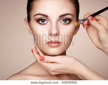 Makeup Artist Applies Skintone