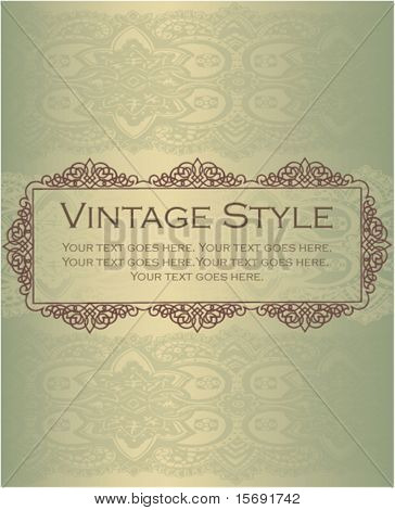 Elegant vintage style design element