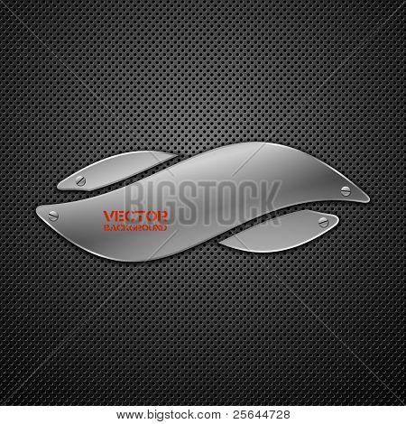 Abstract metal background. Vector illustration.