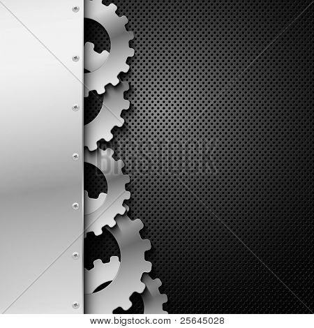 Abstract metal background. Vector illustration.