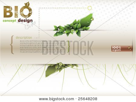 Bio concept ontwerp eco vriendelijke