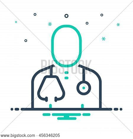 Mix Icon For Physician Doctor Therapist Medic Medico Therapeutist Surgeon Specialist