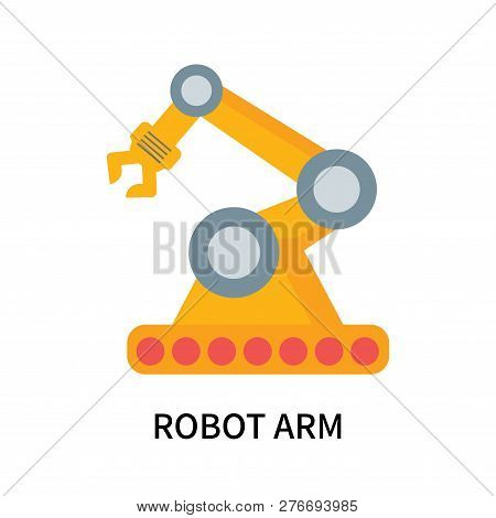 Robot Arm Icon Isolated On White Background. Robot Arm Icon Simple Sign. Robot Arm Icon Trendy And M