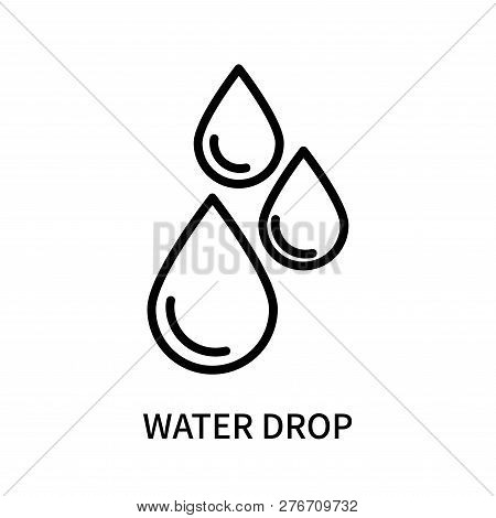 Water Drop Icon Isolated On White Background. Water Drop Icon Simple Sign. Water Drop Icon Trendy An