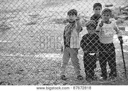 People In Refugee Camp