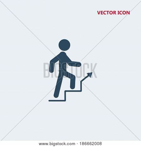 man climbing stairs icon illustration. man climbing stairs vector. man climbing stairs icon. man climbing stairs. man climbing stairs icon vector. man climbing stairs icons. man climbing stairs set. man climbing stairs icon design. man climbing stairs