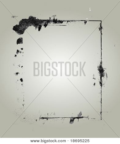 Zeer gedetailleerde grunge Vector frame met ruimte voor uw tekst of afbeelding. Grote grunge frame voor uw