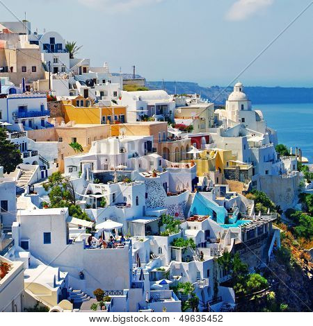 view of Fira town - Santorini (from my greek series)