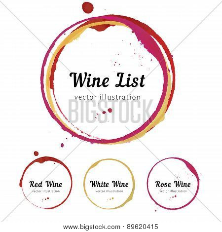 Wine stain circles