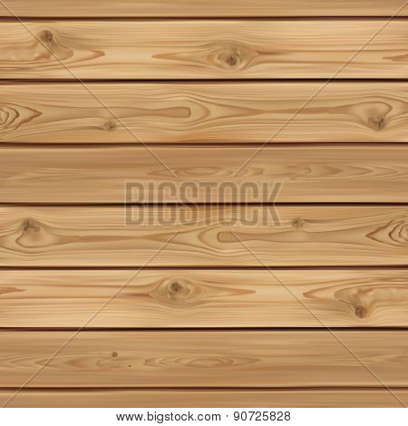 Realistic wooden background.