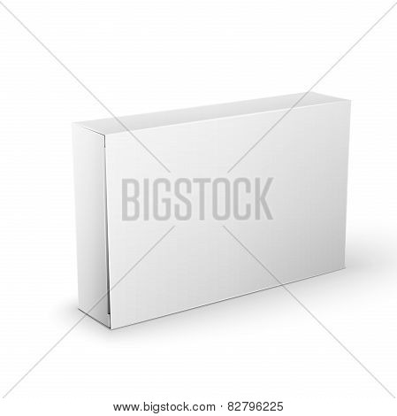 White Product Package Box Mock Up Template