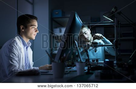 Engineering Team Working In The Lab