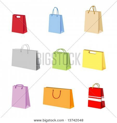 shopping package vector