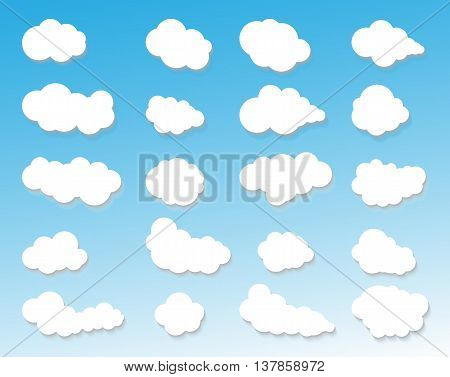 CLOUDS ICON CLOUDY SKY CLOUDS BLUE SKY CLOUD BACKGROUND CLOUDS LIGHTING CLOUDSCAPE CLOUD SKY CLOUD SET WEATHER SKY SKY CLOUD SKY BACKGROUND