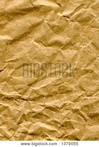 Crumpled Brown Paper Bag