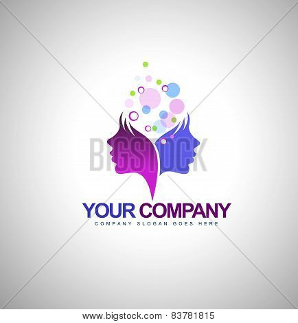 Beauty Female Face Logo