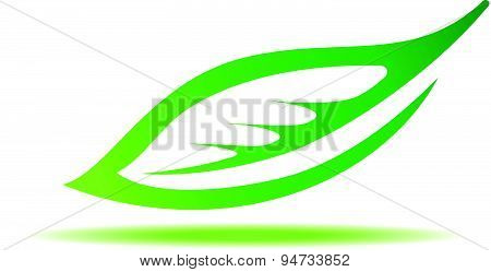 Gren Leaf Symbol Sign Vector Icon