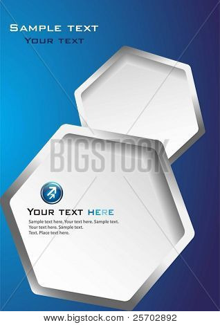 Blue Background with Hexagons