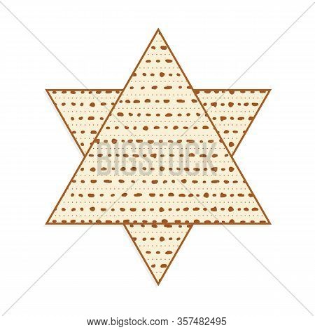 Matzah As Star Of David, Triangular Matzot In Star Of David Shape, Pesach Unleavened Bread, Jewish H