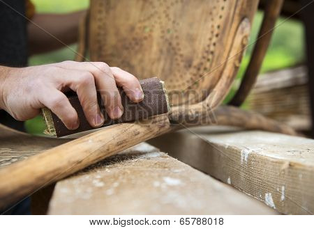 Wooden furniture restoration