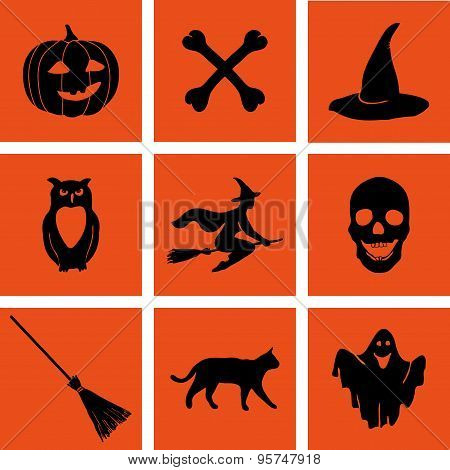 Halloween vector set.