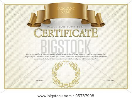 Modern Certificate and diplomas template. Vector