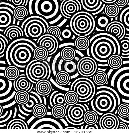 Abstract circles - vector seamless background for continuous replicate.