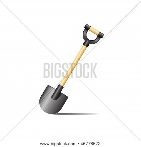 Shovel isolated on white background