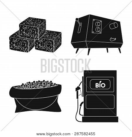 Vector Illustration Of Sucrose And Technology Logo. Set Of Sucrose And Cane Vector Icon For Stock.