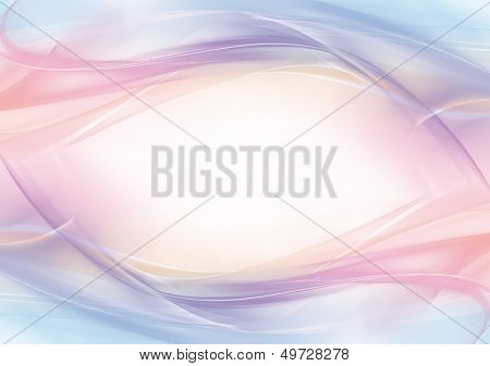 Abstract pastel eye-shaped background - frame