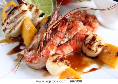 Sea Food On Grill